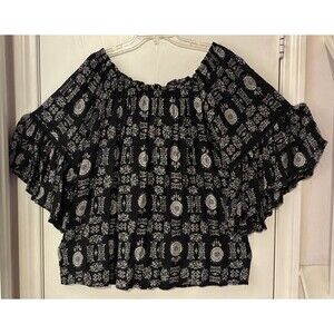 Chelsea & Theodore Black Women's Shell Top 2X